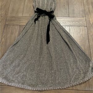 Free People Silver/Gold Vintage Dress